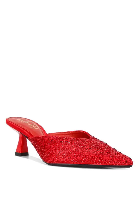 Aldora Rhinestones Mules