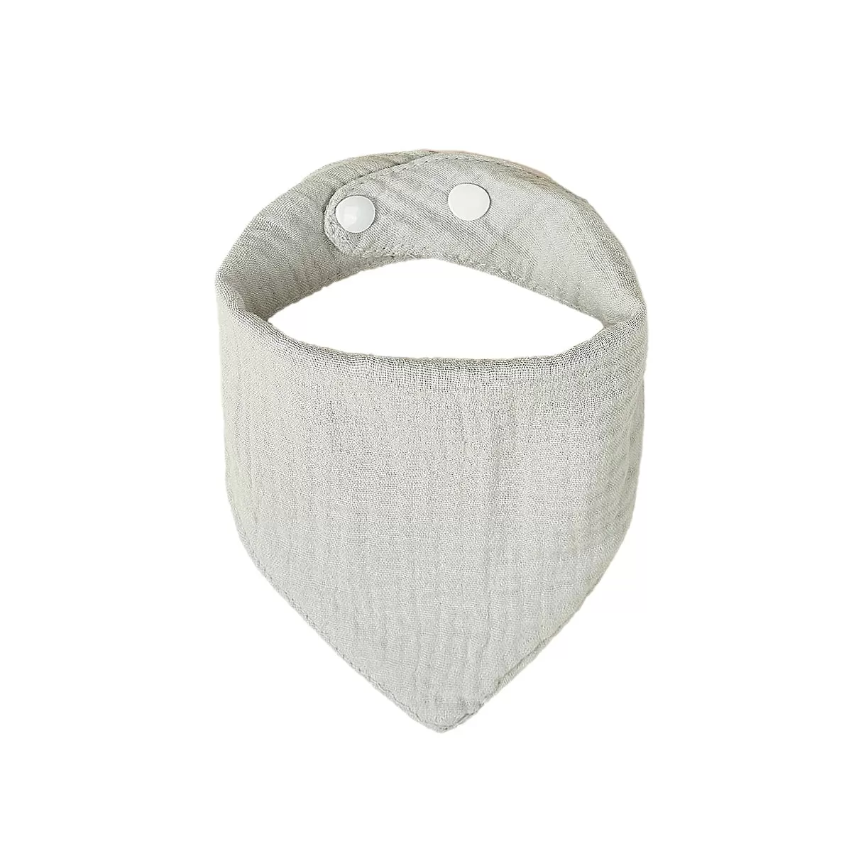 Baby Bandana Cotton Muslin Dribble Bib — Beige