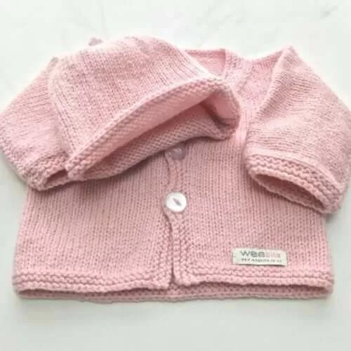 Baby Cardigan and Beanie Set