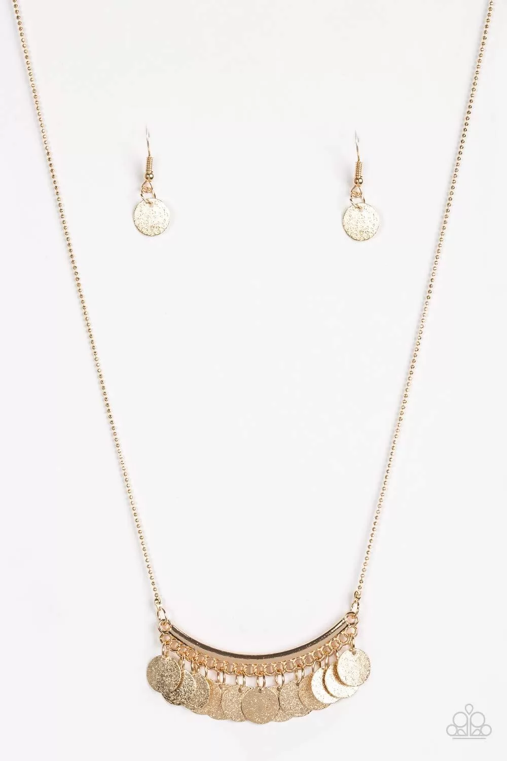 Bohemian Bombshell Gold Necklace - Paparazzi Accessories