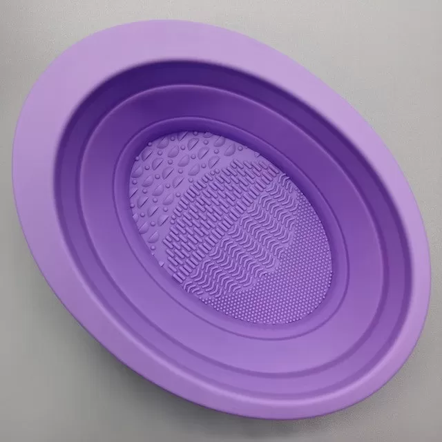 Bowl Shape Silicone Makeup Brush Cleaner Washing Bowl