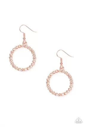 Bubblicious Copper Earrings - Paparazzi Accessories