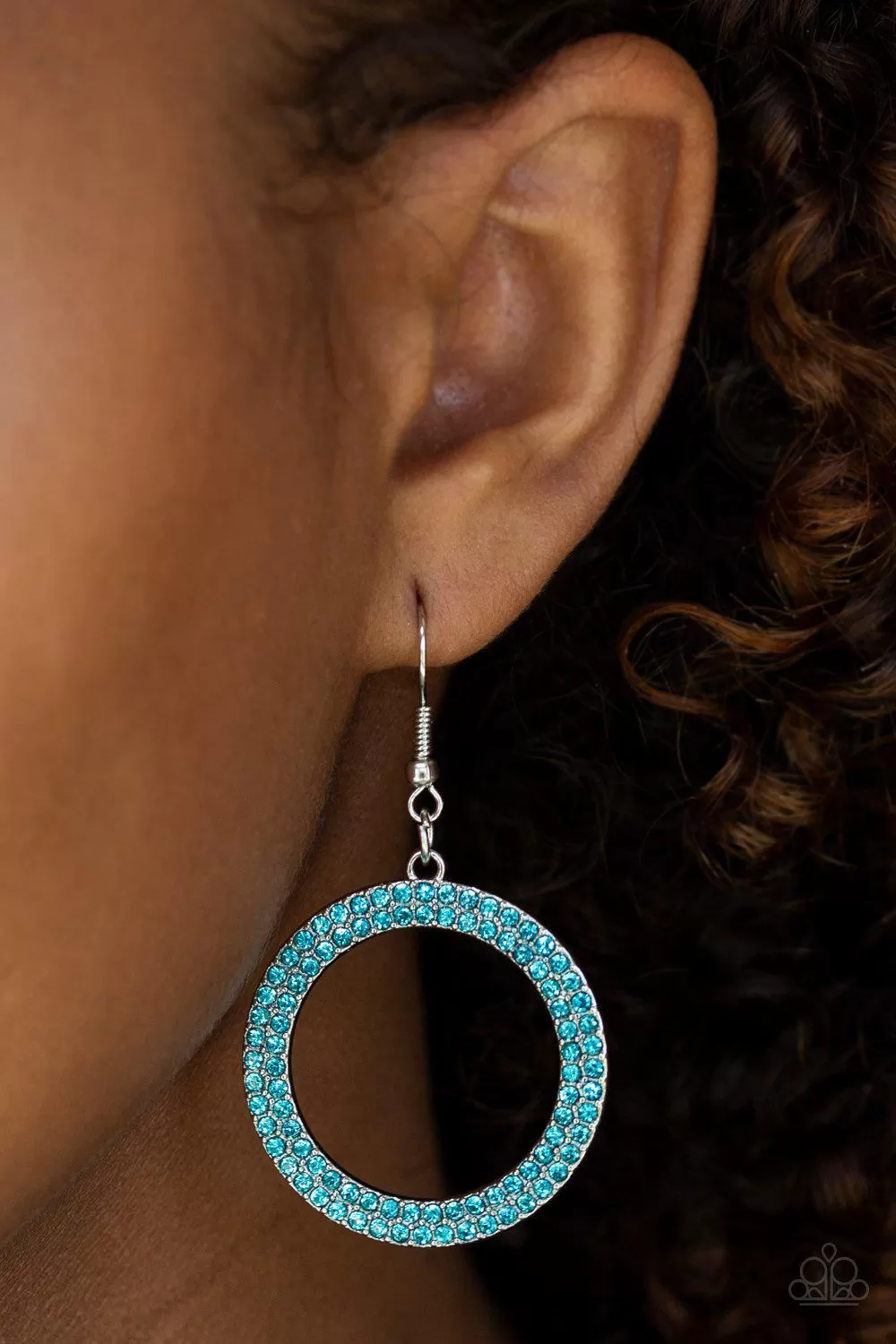 Bubbly Babe Blue Earrings - Paparazzi Accessories