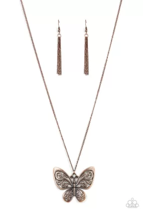 Butterfly Boutique Copper Necklace - Paparazzi Accessories