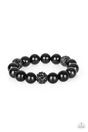 Cake Walk Black Bracelet - Paparazzi Accessories