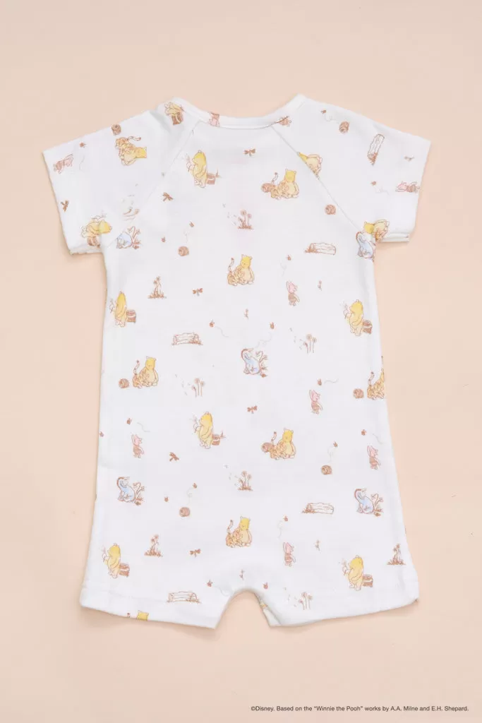 Caleb Romper - Dandelion Pooh