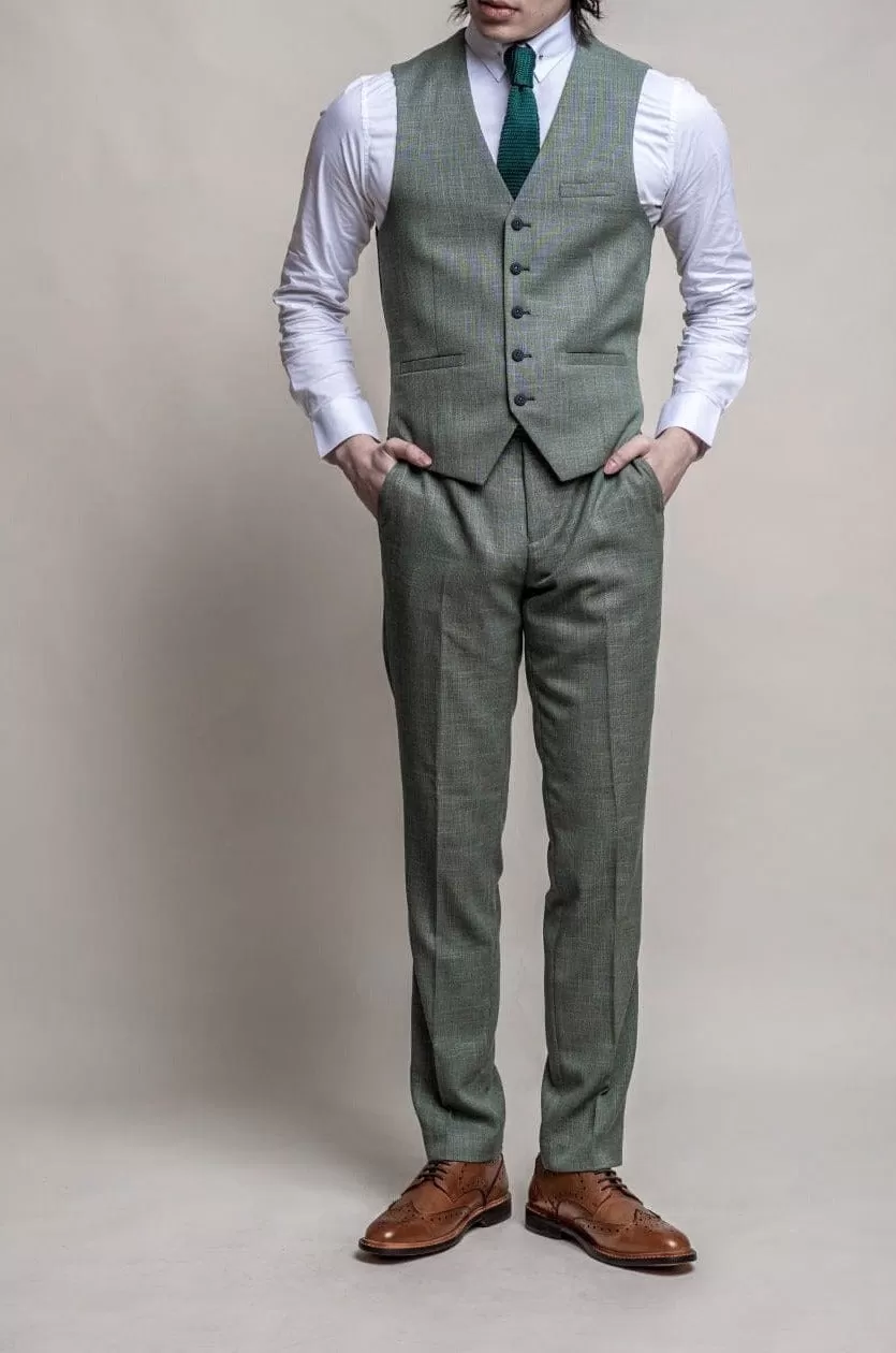 Cavani Miami Men's Sage Green Trousers