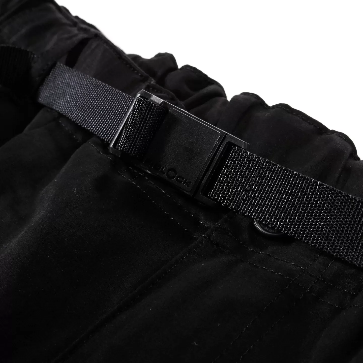 COMME DES GARCONS HOMME P027 BELTED LINEN PANT BLACK