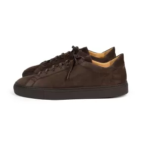 CQP Racquet Sr Suede Sneaker: Ebony Brown