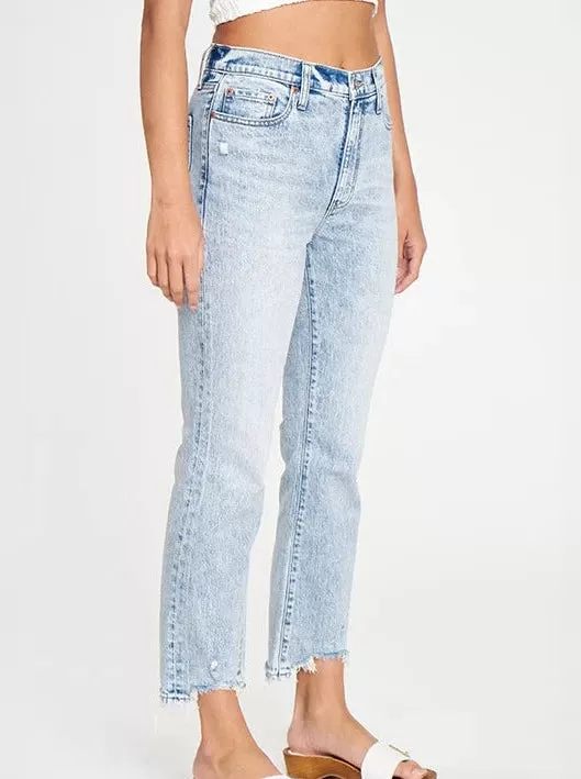 Daze Denim : Shy Girl High Rise Crop Flare