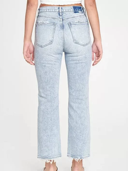 Daze Denim : Shy Girl High Rise Crop Flare