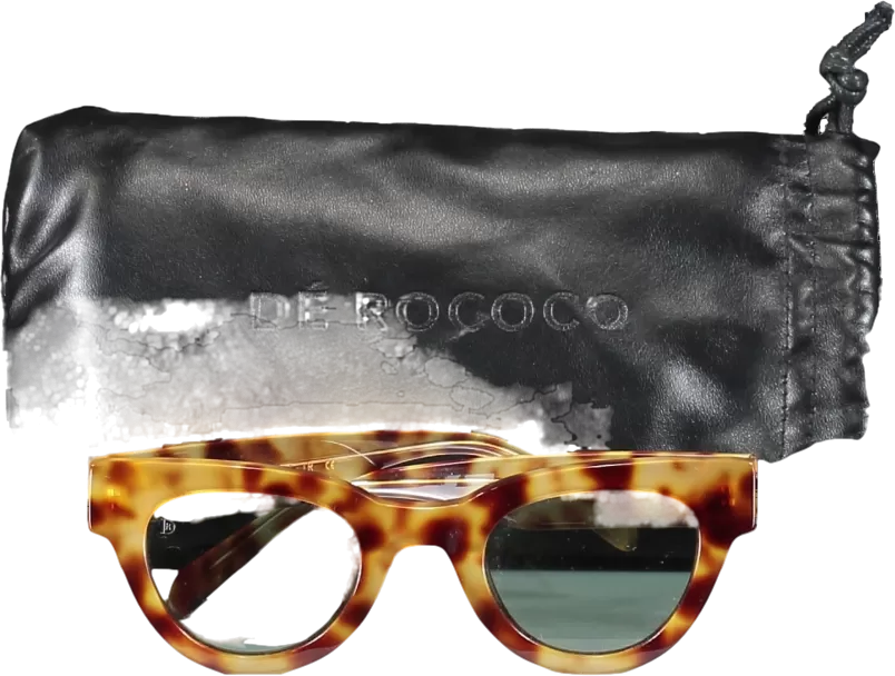 De Rococo Brown Cat Eye Sunglasses One Size