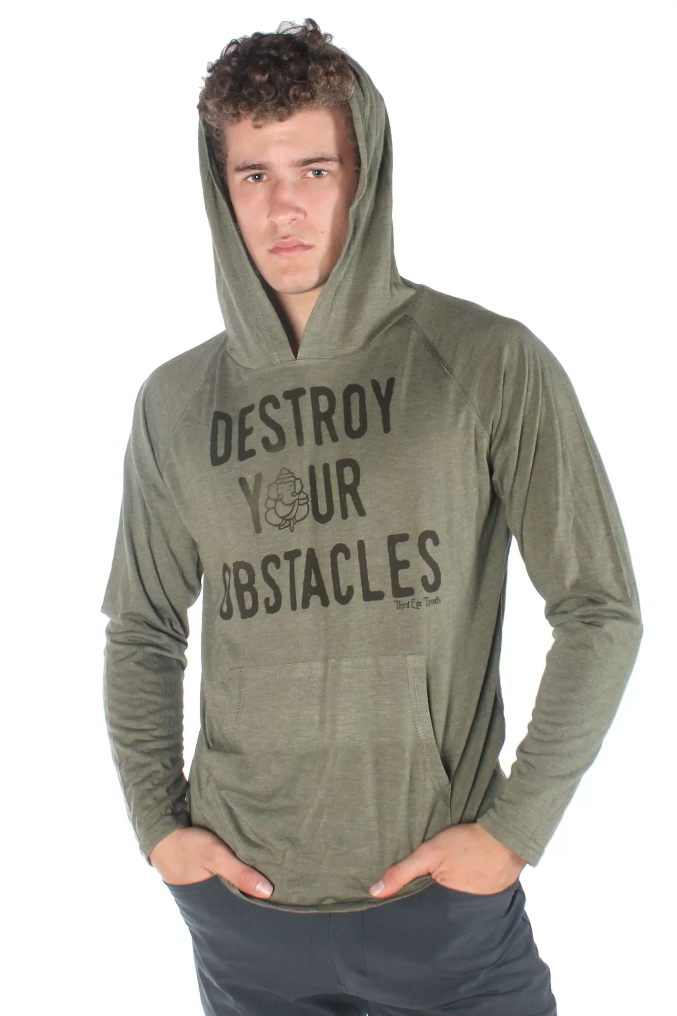 Destroy Your Obstacles On Pull over Hoodie