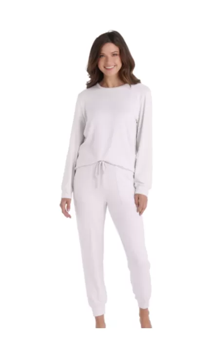 Dream Jersey Crew Neck Lounge Set - Blush Pink