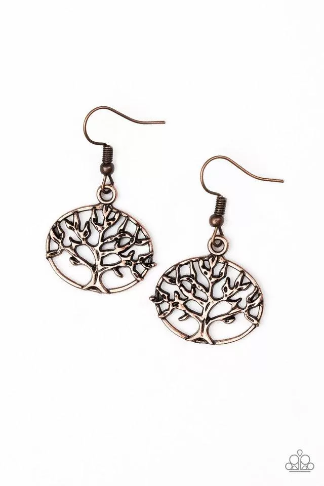 Dream TREEHOUSE Copper Earrings - Paparazzi Accessories