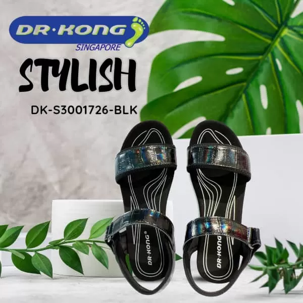 DR.KONG WOMEN TOTAL CONTACT SANDALS DK-S3001726-BLK(RP : $169)