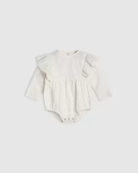 Elenora Playsuit - Natural Lace