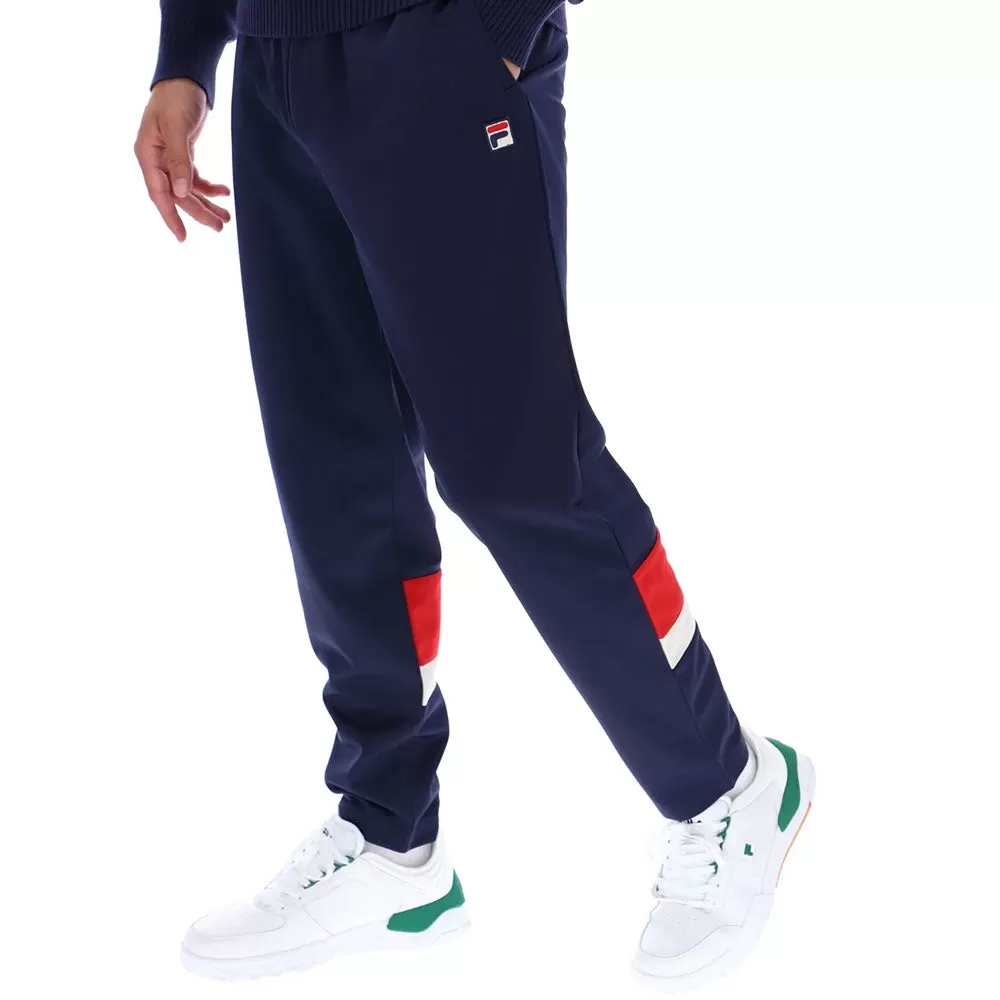 Fila Vintage Andre Pant Colour Blocked Track Pants - Navy