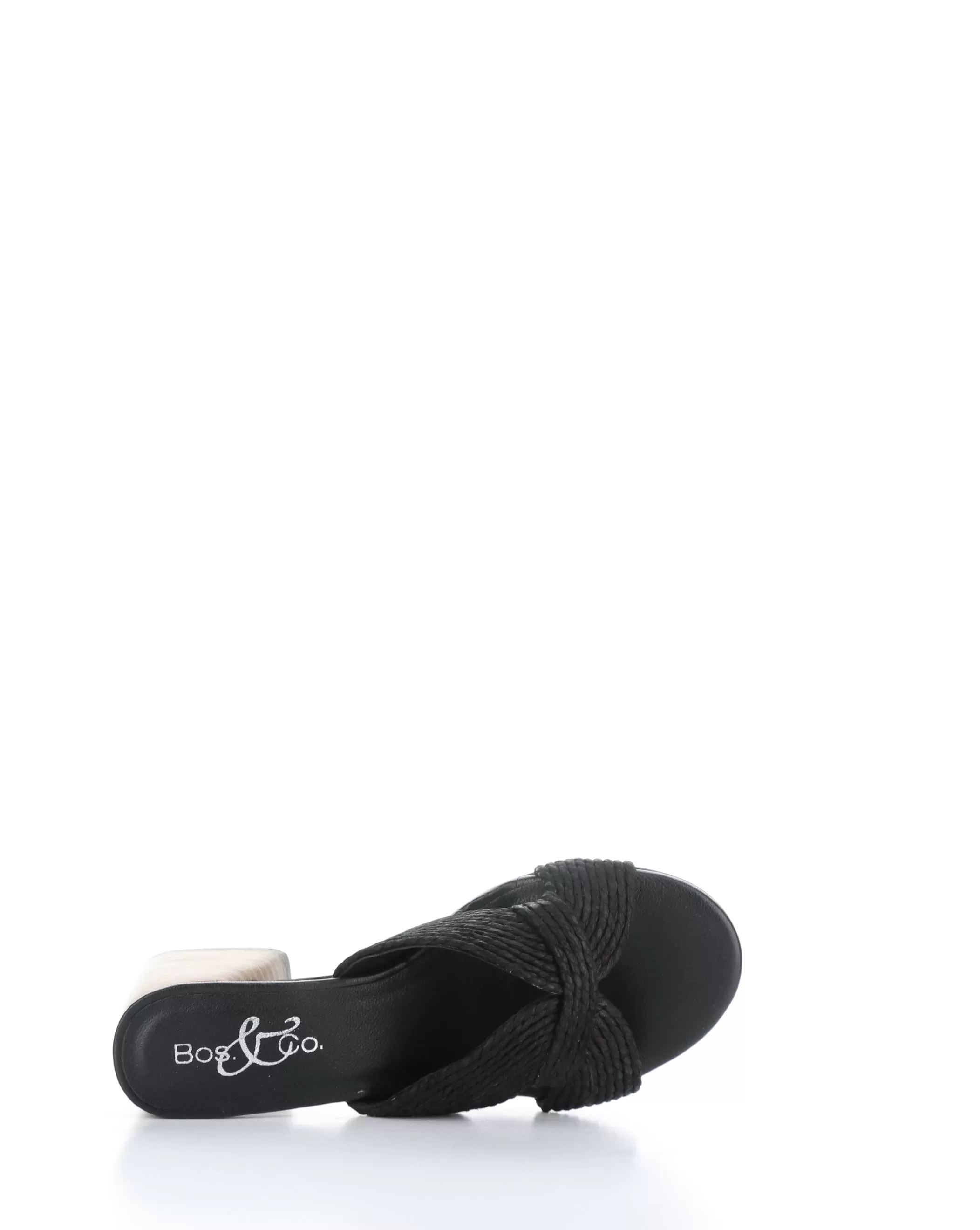 GESSA BLACK Slip-on Sandals