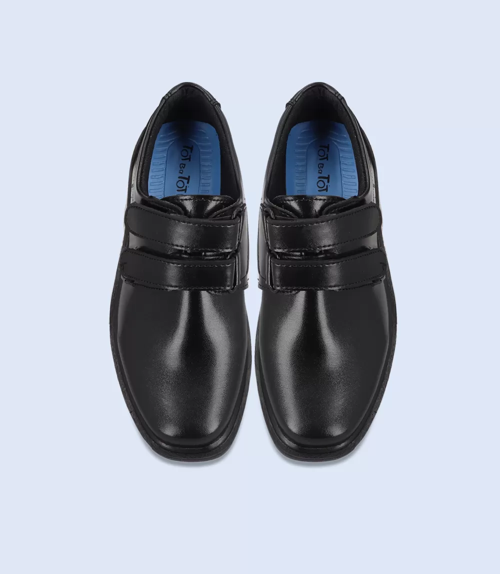 KB0044-BLACK-Boys Casual School Shoes