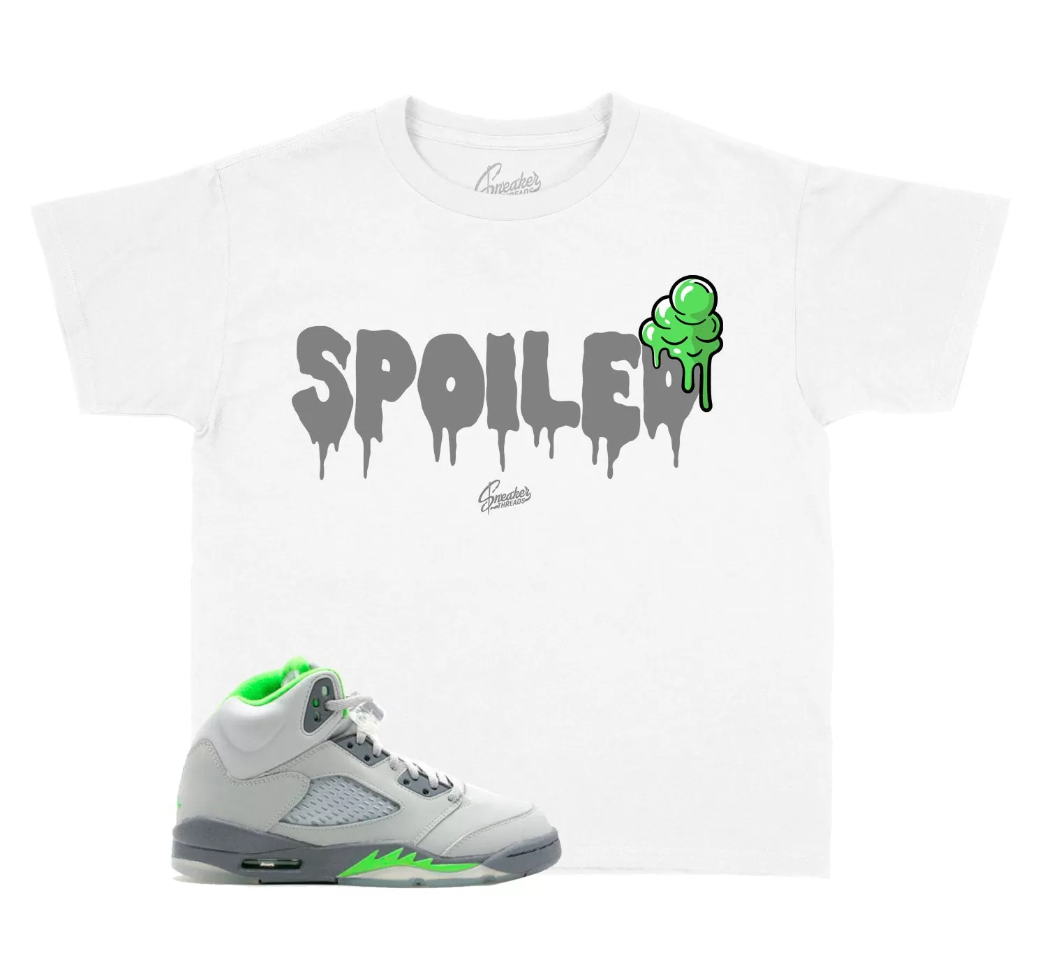 Kids Green Bean 5 Shirt - Spoiled - White