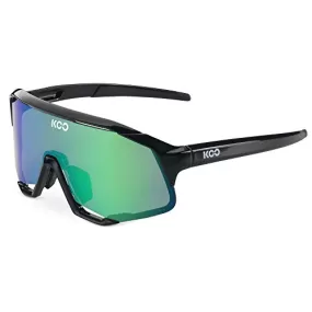 Koo Demos Cycling Sports Sunglasses Zeiss Lens Black Frame Green Mirror