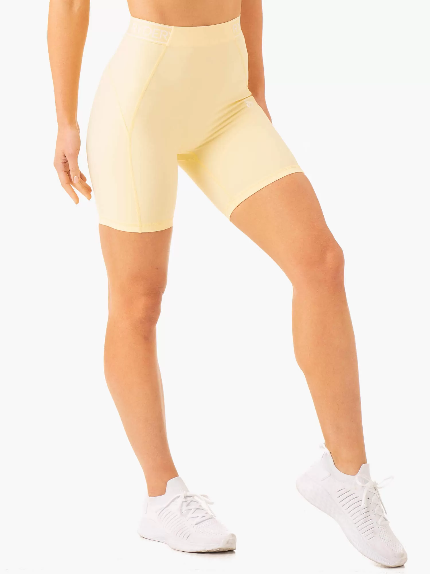 Level Up High Waisted Scrunch Shorts - Butter