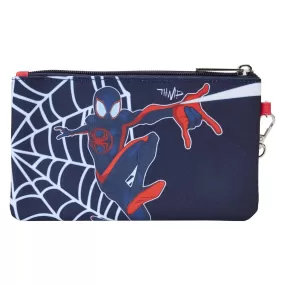 Loungefly Marvel Spiderverse Miles Morales Nylon Wristlet Wallet - Preorder