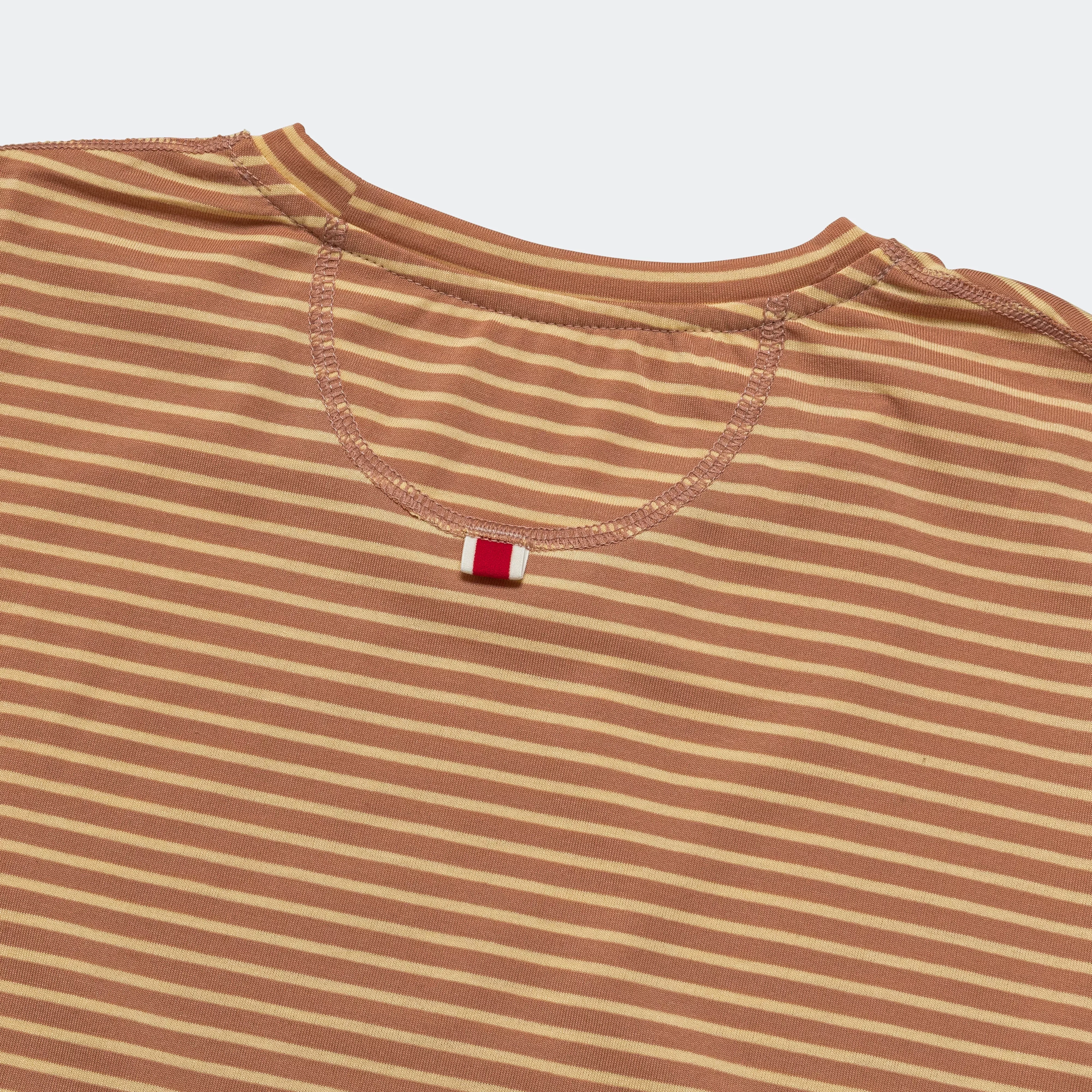 Mens Horizon Long Sleeve - Cork Melon Stripe