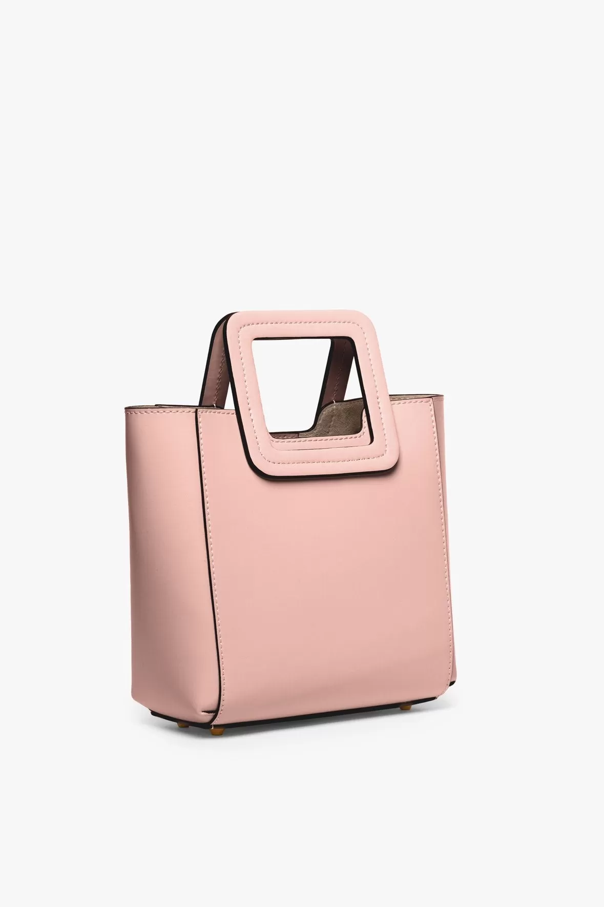 MINI SHIRLEY LEATHER BAG | DARK BLUSH