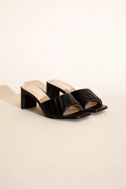 NINA SLIDE MULE HEELS