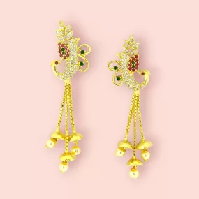 Opulent Garnet Elegance Earrings