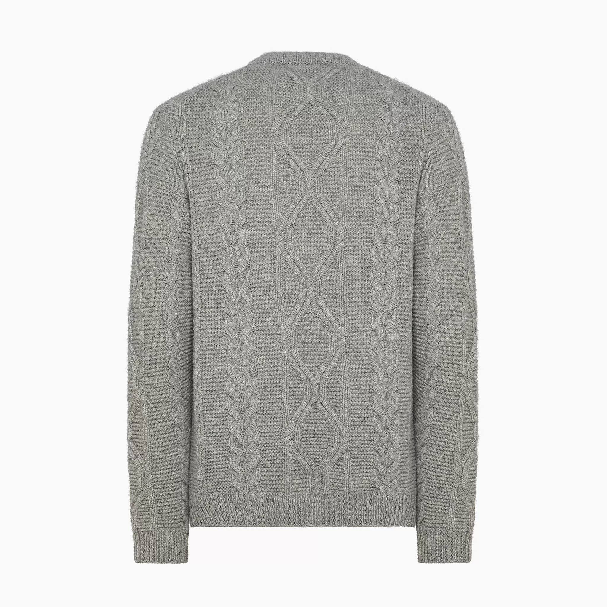 Orson knitted crew neck jumper in alpaca and yak wool