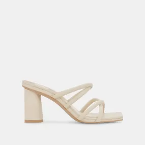 PATSI HEELS IVORY LEATHER