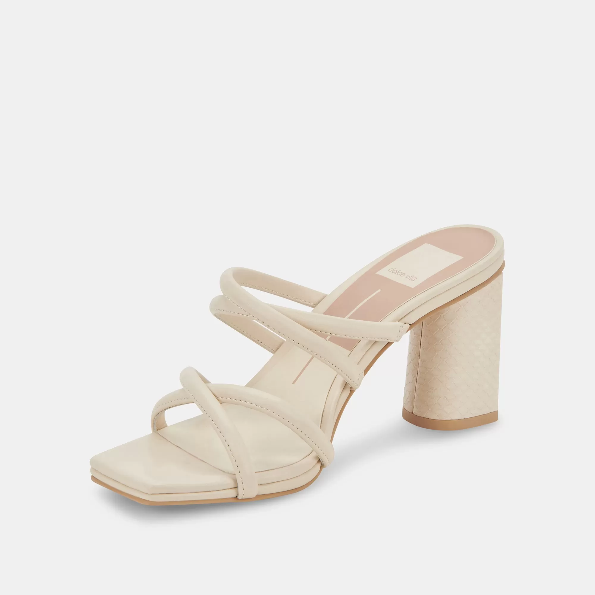 PATSI HEELS IVORY LEATHER