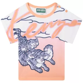 Playera KENZO blanca para bebés