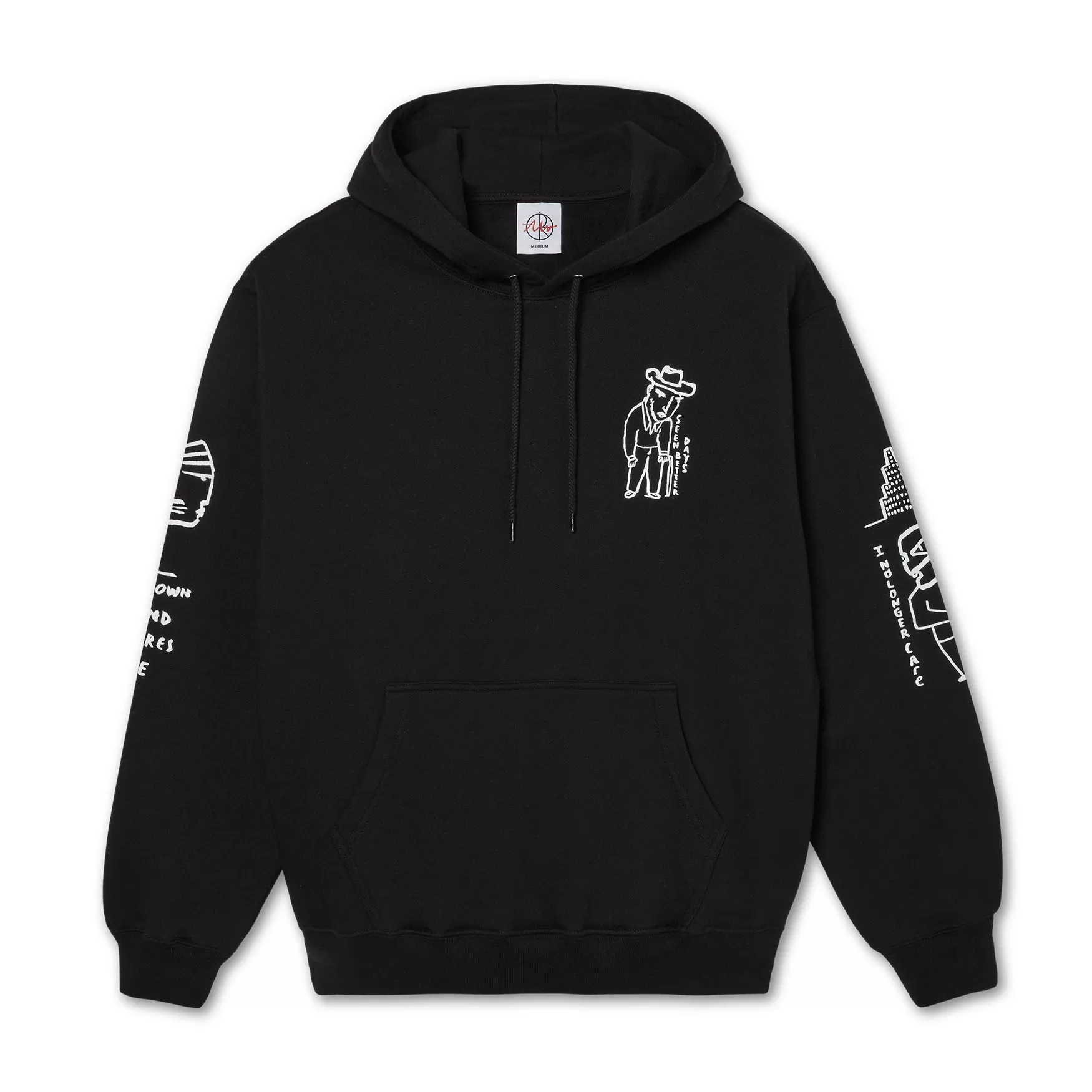 Polar Skate Co. Seen Better Days Hoodie Black