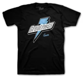 Retro 9 University Blue Shirt - Greatness - Black