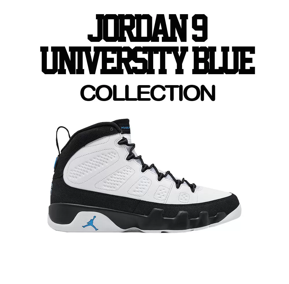 Retro 9 University Blue Shirt - Greatness - Black