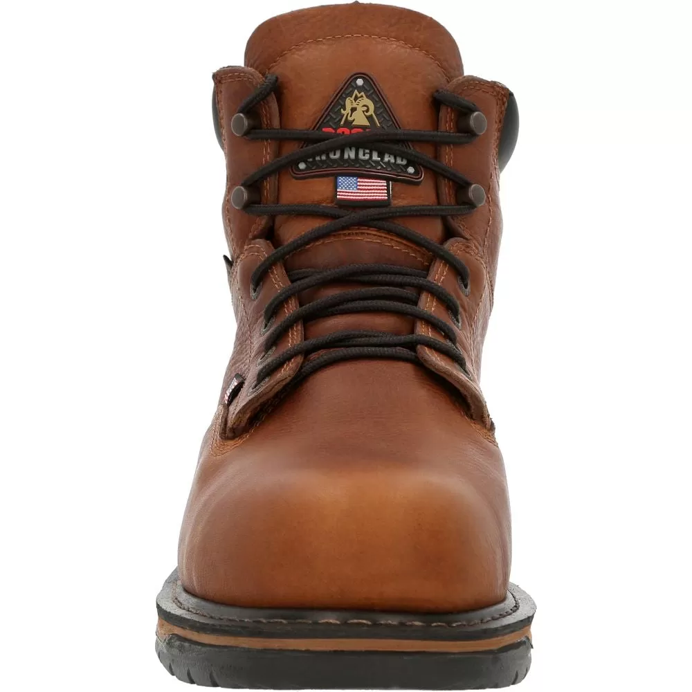 'Rocky' Men's 6" Ironclad MetGuard EH WP Steel Toe - Brown