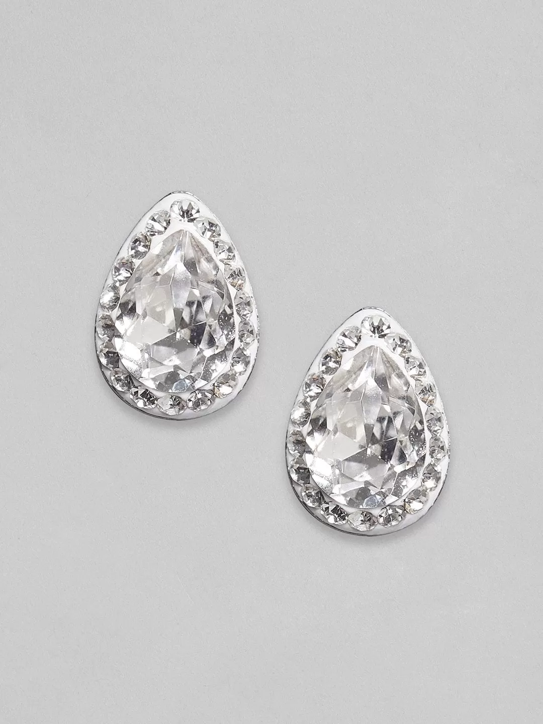 Rubans 925 Silver The Sparkling Drops - Stud Earrings