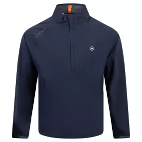 Shield Half Zip Rain Shell Classic Fit Waterproof Jacket Navy - SS24