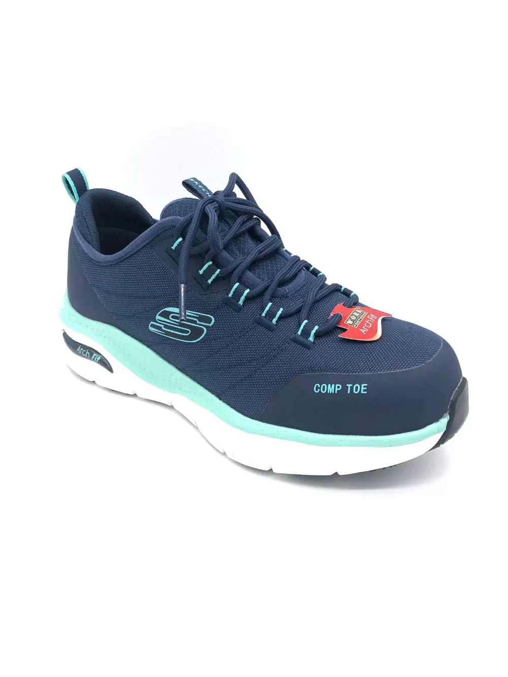 'Skechers' Women's Arch Fit Ebinal EH Comp Toe - Navy / Aqua