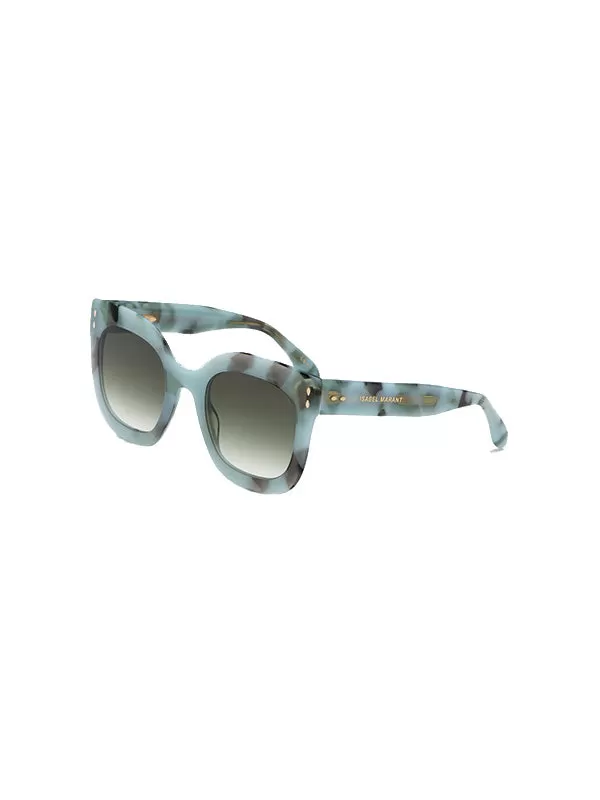 Steffy Square Sunglasses in Marble Green