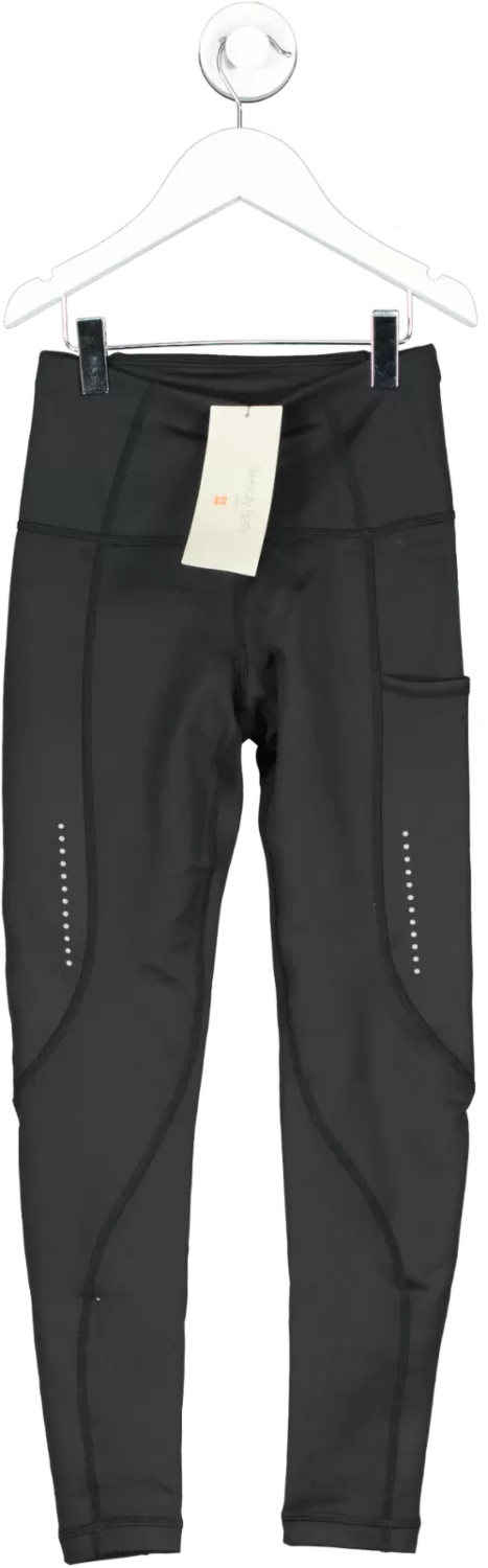 Sweaty Betty Therma 7/8 Running Leggings, Black Bnwt UK XXS