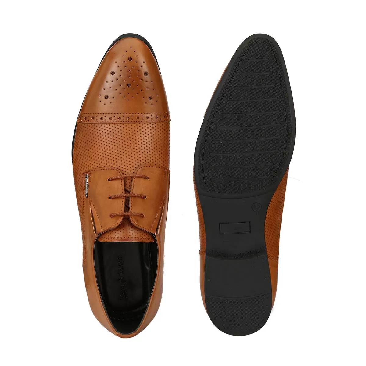 Tan Buckle Loafers