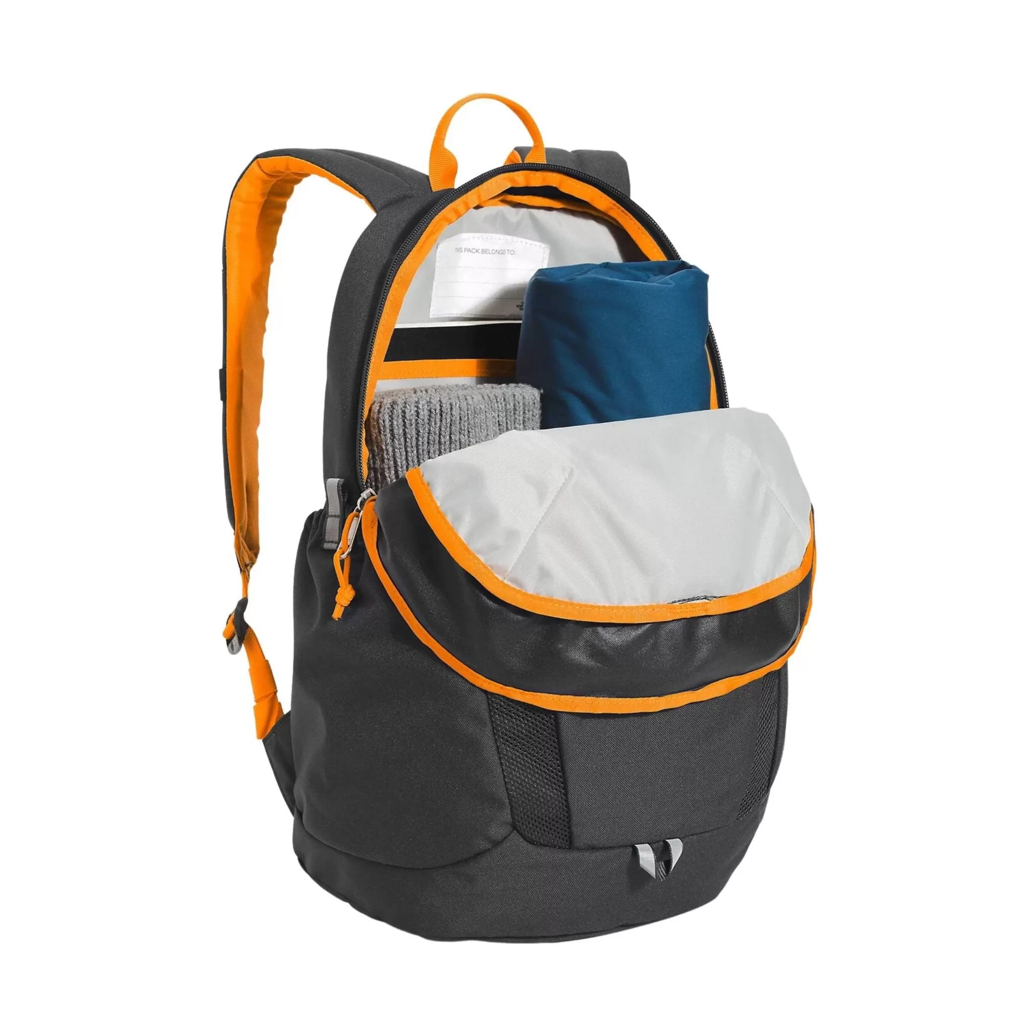 The North Face Youth Mini Recon Backpack - Asphalt Grey/Cone Orange