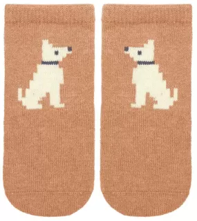 Toshi Organic Baby Socks Jacquard PUPPY