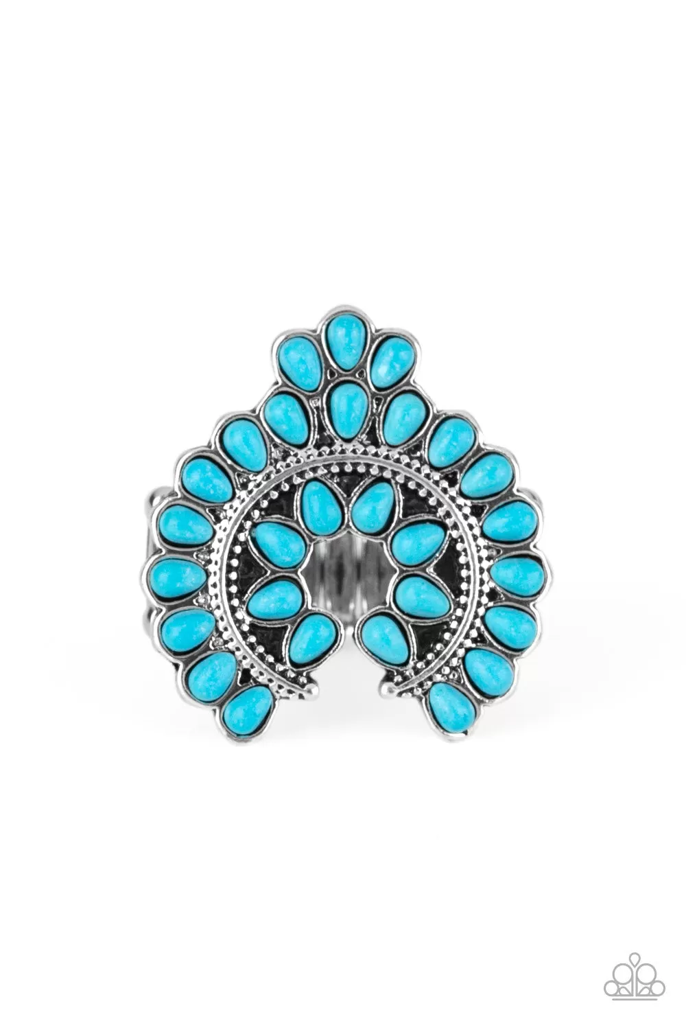 Trendy Talisman Blue-Ring