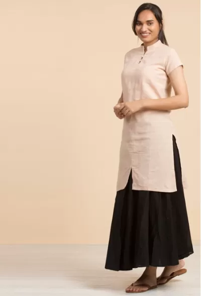 Vegan Handwoven Women Mangalgiri Cotton Kurta